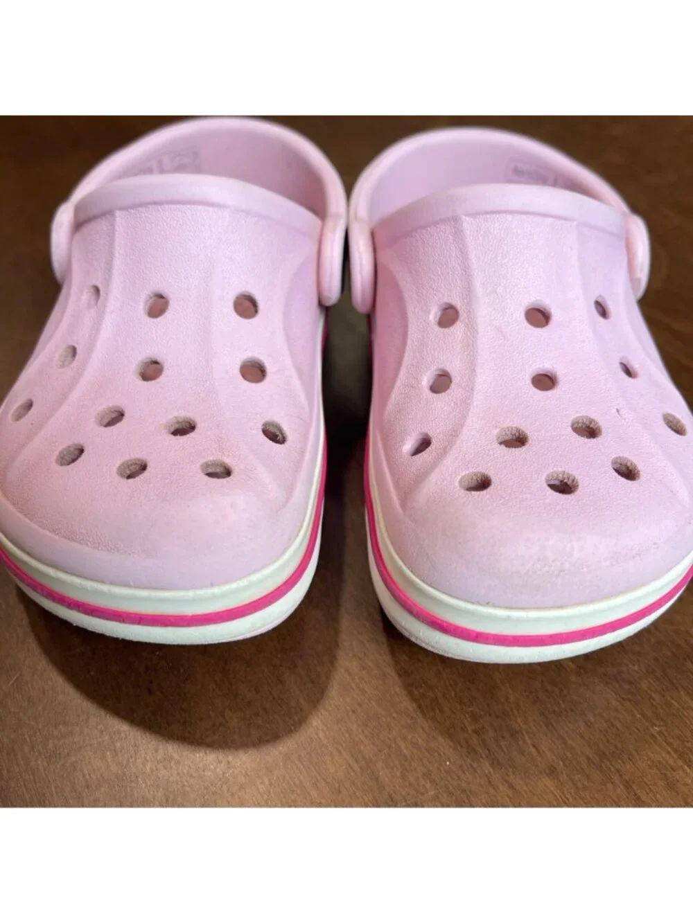Crocs Bayaband Clog Toddler Girls Size 7 Pink Waterproof Slip On Shoes Outdoors